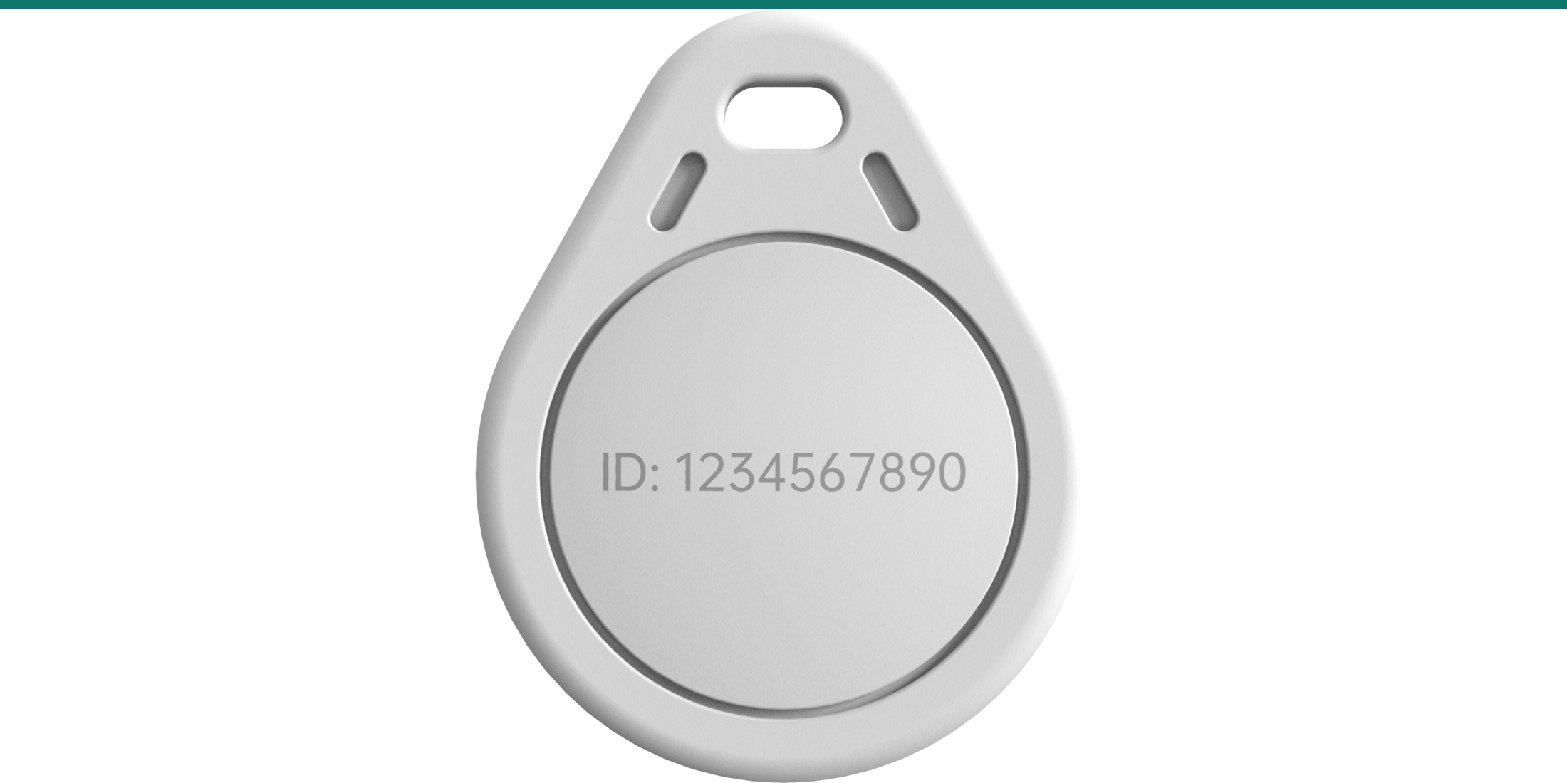 Akuvox FOB-F08 RFID key fob — editorial hero