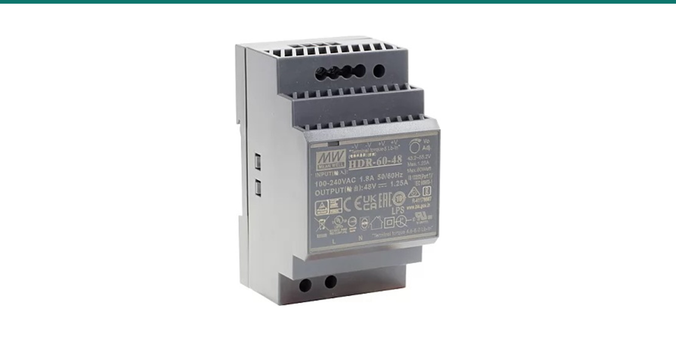 Akuvox HDR-60-SPEC PSU for 2-wire IP intercom — editorial hero