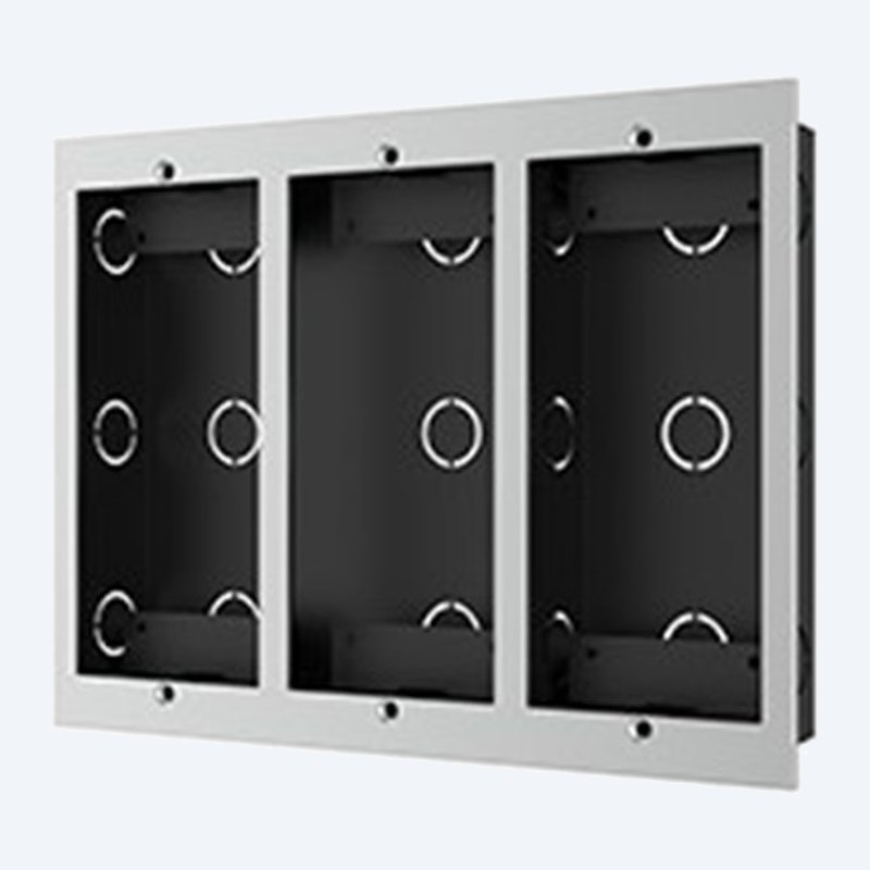 Akuvox three-unit in-wall box for R20K / R20B and MD modules
