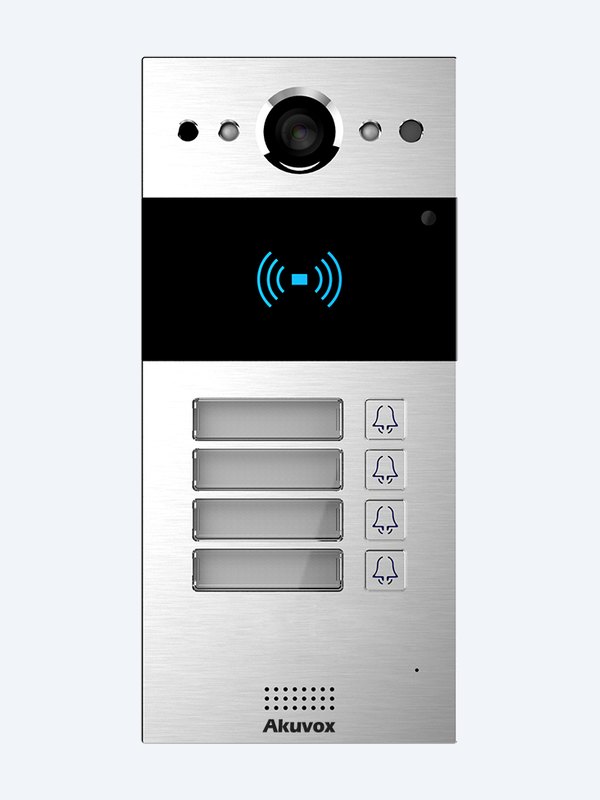Akuvox R20B 4-button door phone front view