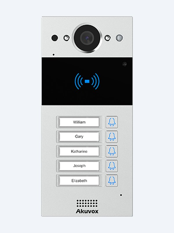 Akuvox R20B 5-button door phone front view