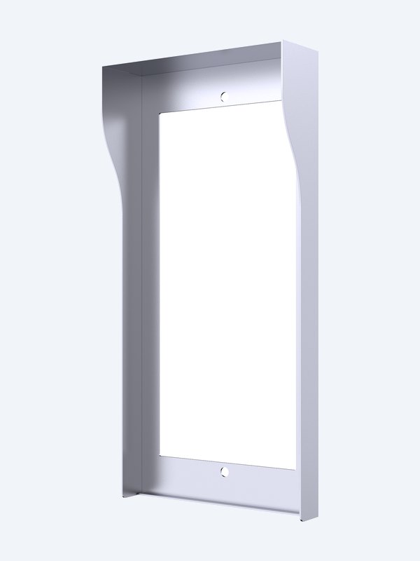 Akuvox R20K / R20B silver in-wall rain hood