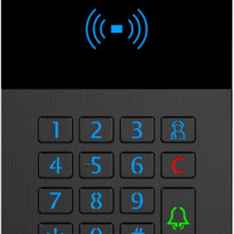 Akuvox R25K black door phone front view