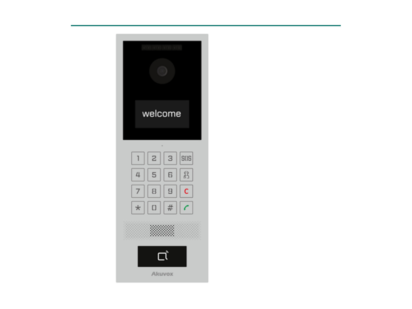 Akuvox S532 SIP door station with keypad and RF card reader