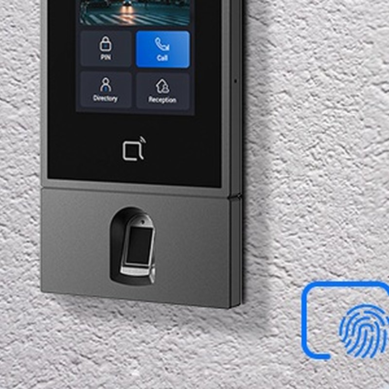 Akuvox S535 fingerprint module fitted under the door phone