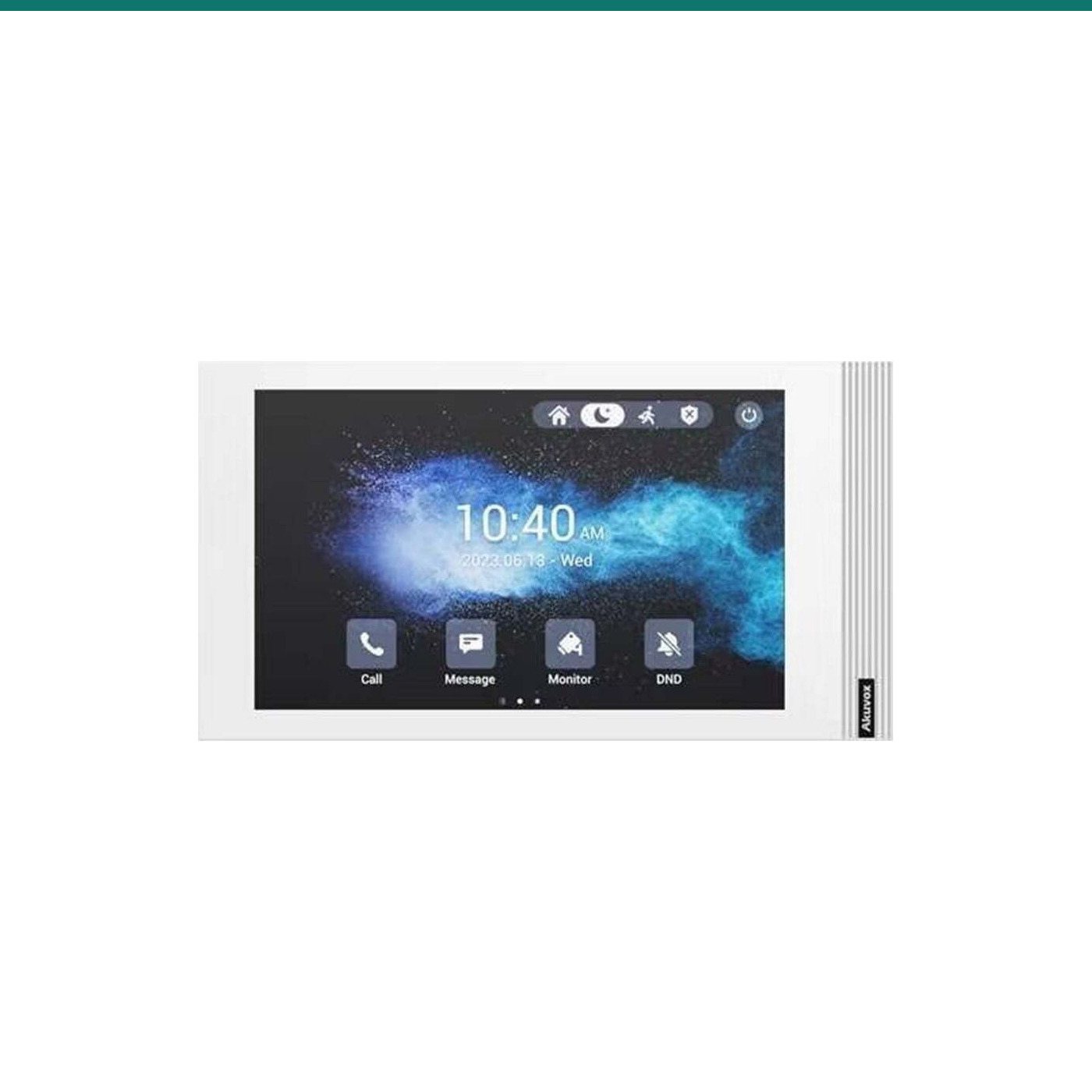 Akuvox S562 white indoor monitor — PoE and I/O ready SIP station