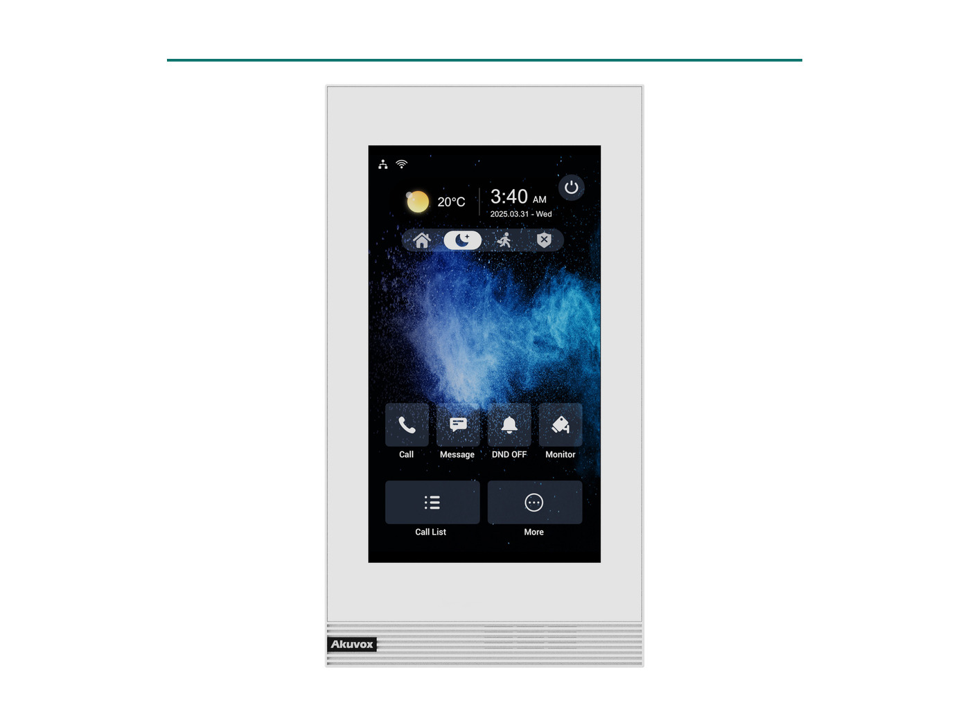 Akuvox S562-V white 7-inch vertical Linux SIP indoor monitor