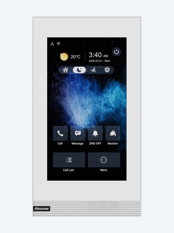Akuvox S562W-V white indoor monitor front view