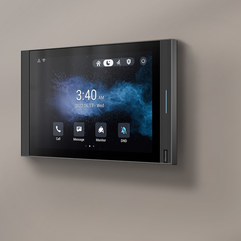 Akuvox S567G indoor monitor mounted on a wall