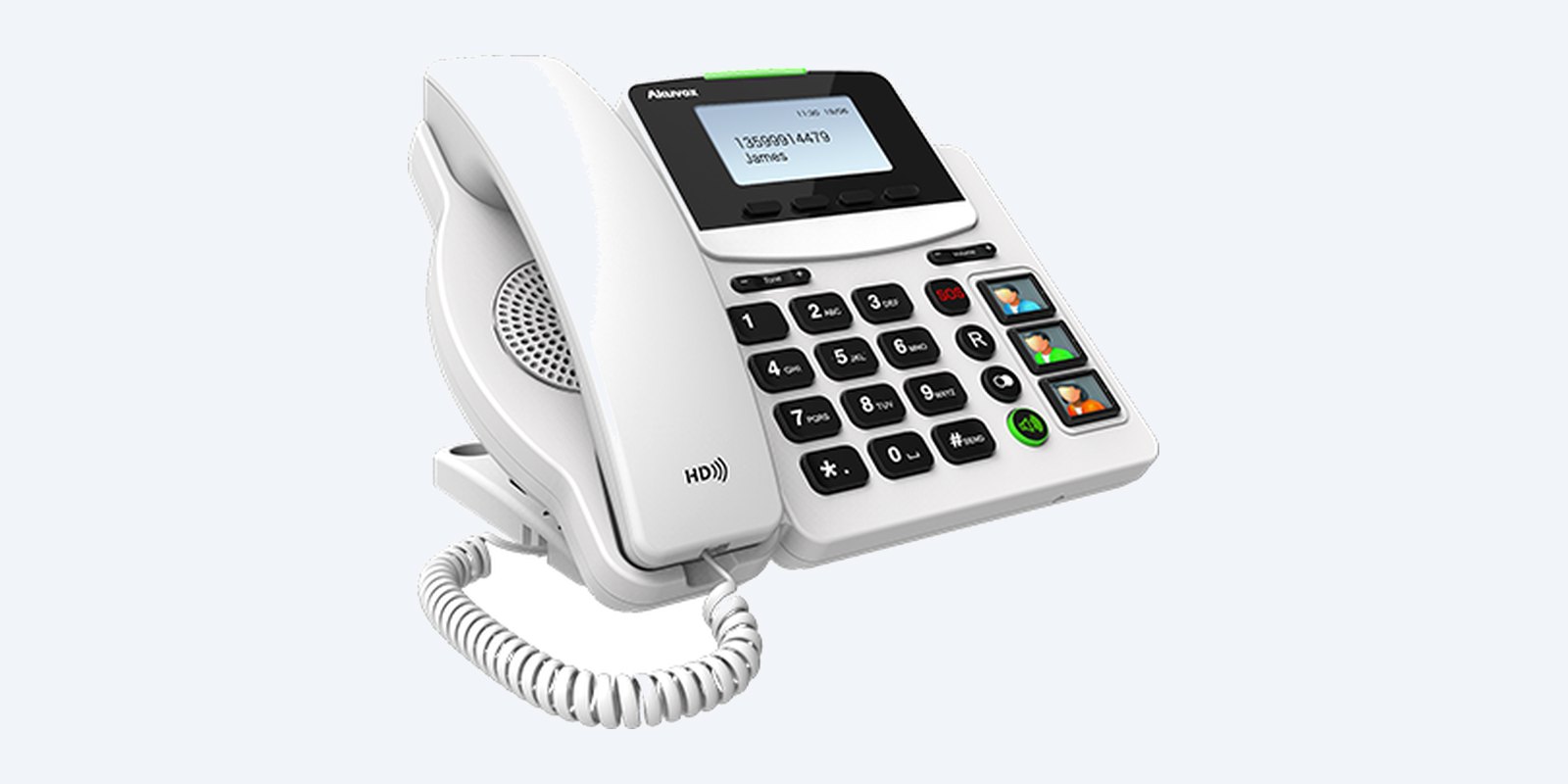 Akuvox R15P white big-button SIP phone