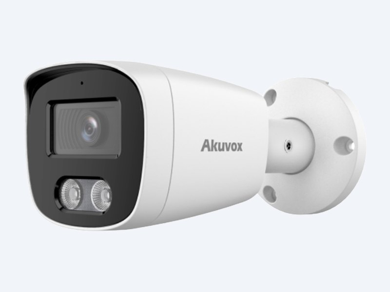 Akuvox VC50B bullet camera front three-quarter view