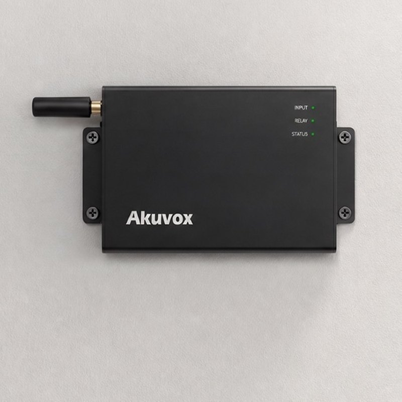 Akuvox WR01 connected to a magnetic lock on a glass door