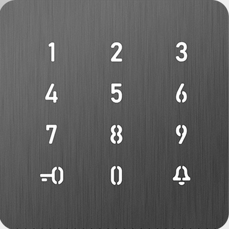 Akuvox X912S brushed stainless steel touch keypad
