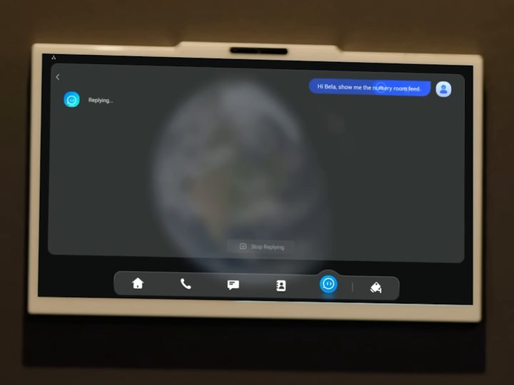 Akuvox X937A built-in AI voice assistant on screen