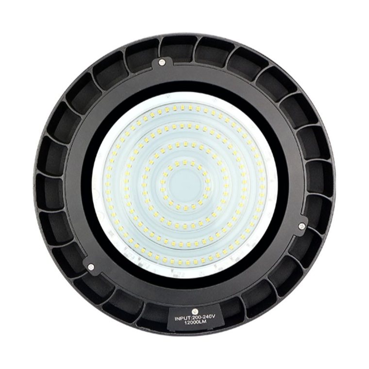 AVOL LHB-E high bay LED board behind the tempered glass lens