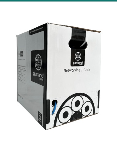CAT6-G571B — CAT6 Solid Core Cable UTP Blue 305m Plastic Reel Pullbox
