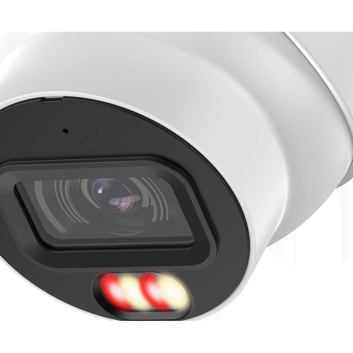 Dahua HDW3867EM-S-IL-ANZ illuminator and lens detail — IR and warm light