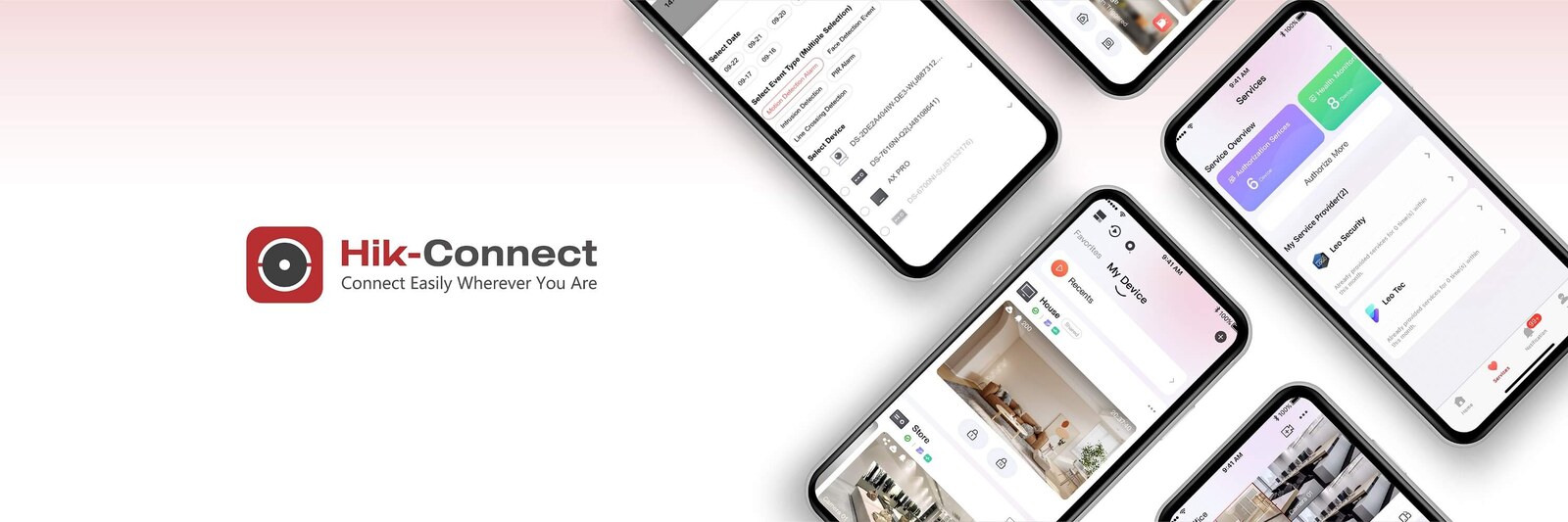 Hik-Connect mobile app paired with Hikvision DS-KIS603-P — live view, two-way talk and remote unlock from a smartphone