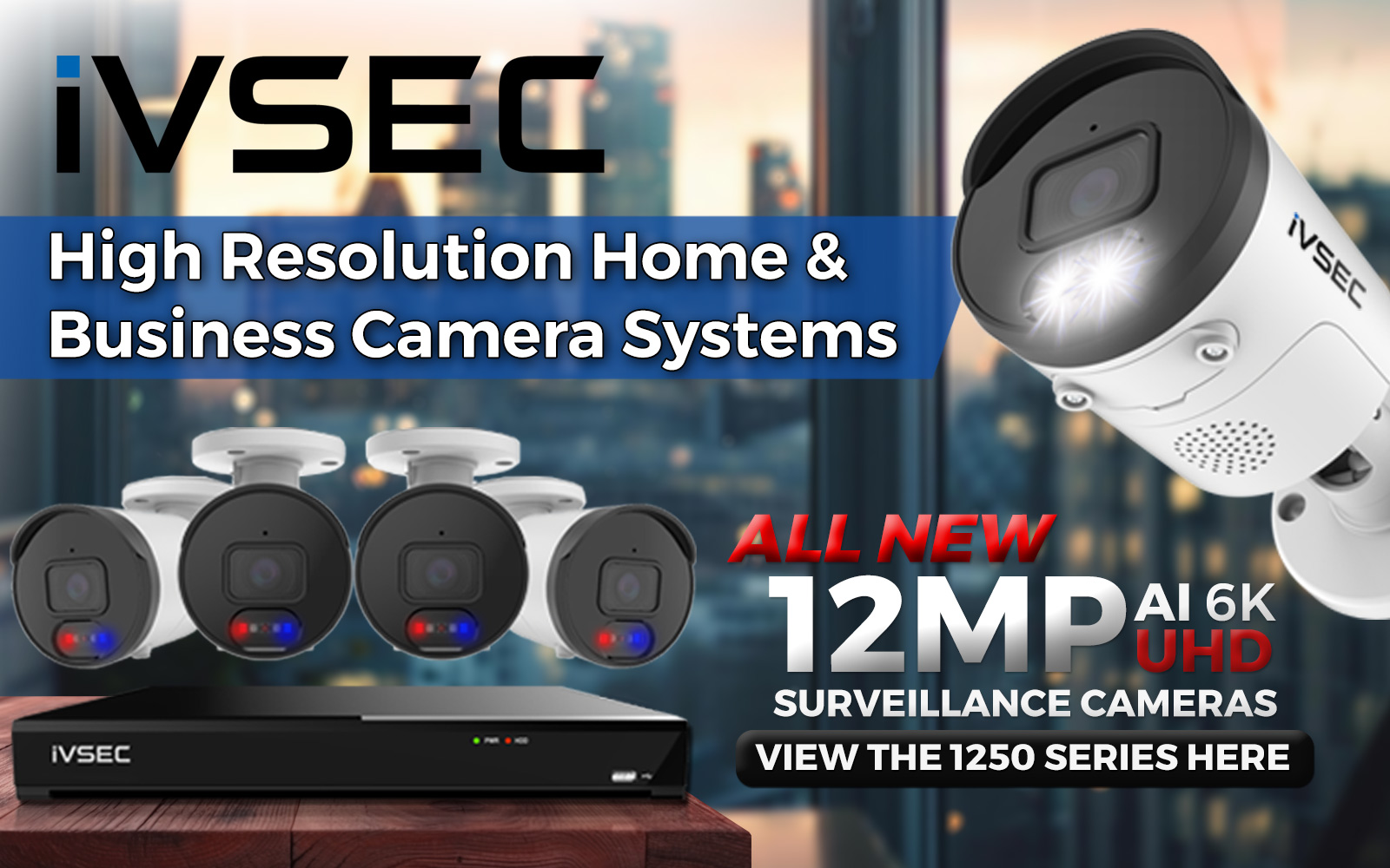 iVSEC 12MP 6K UHD CCTV Cameras