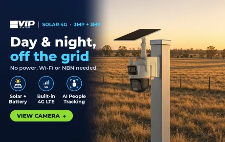 VIP Vision solar 4G dual-lens camera - day and night, off the grid