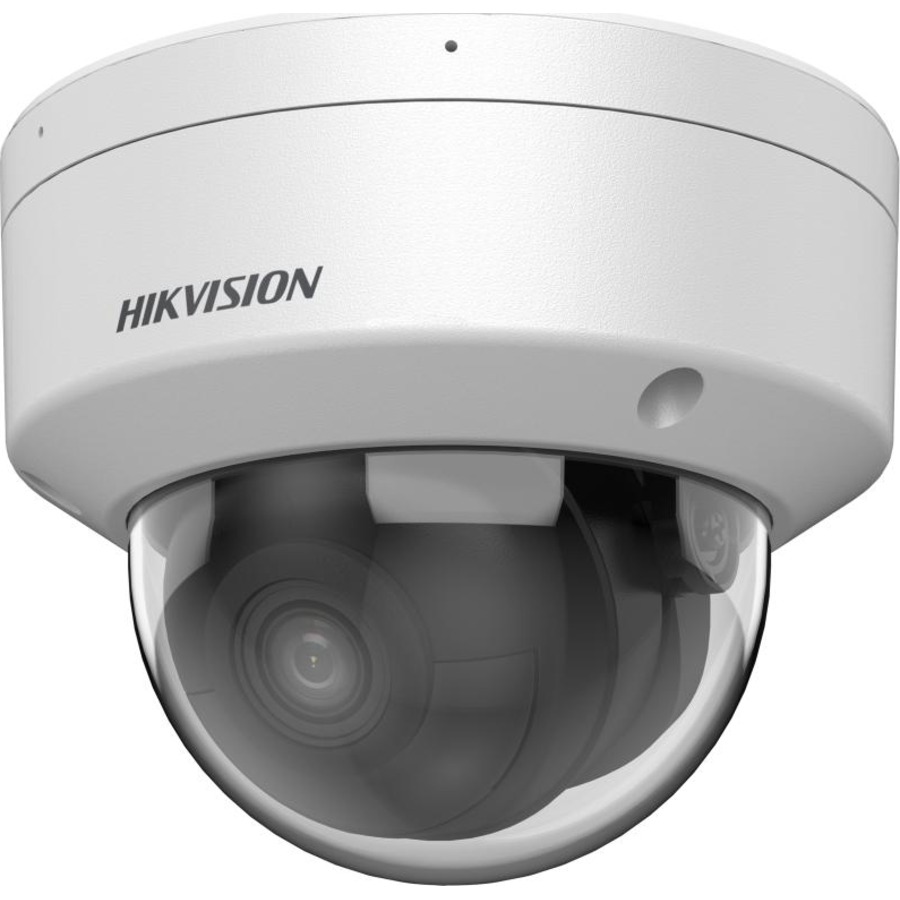 Hikvision DS-2CD2186G2-ISU camera 3/4 side view — metal body and mounting base