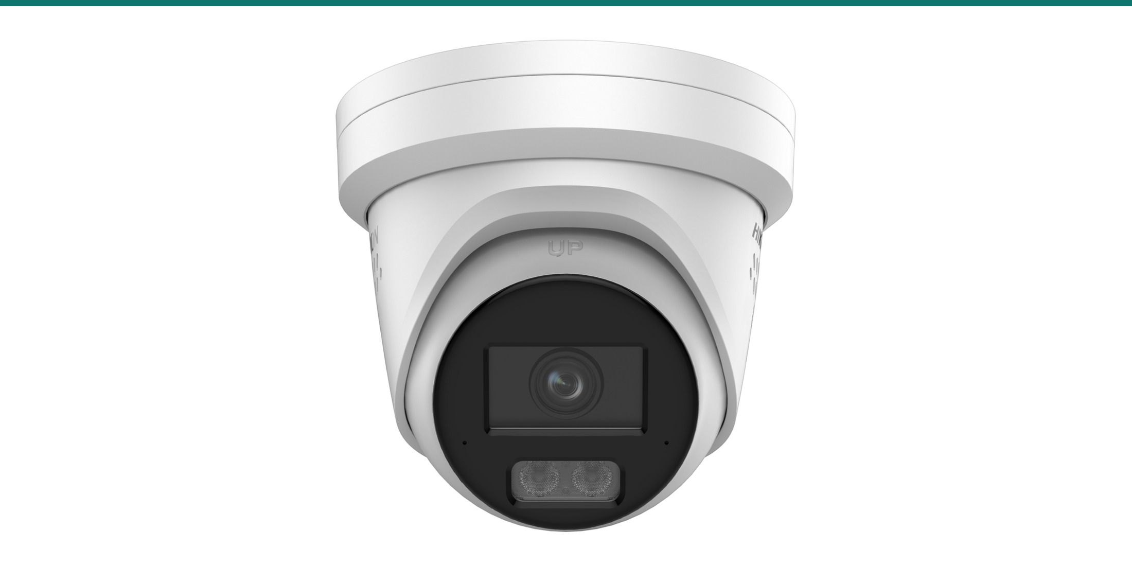 Hikvision DS-2CD2387G3-LIS2UY/SL 8 MP ColorVu turret camera in white — editorial hero
