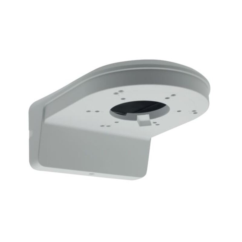 IV2457X — iVSEC IV2457X Small 90 Degree Wall Mount for NC110X, NC323X, NC000X, NC340X, NC119 installed on a wall