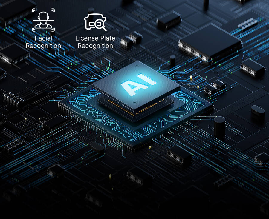 IVSEC Professional AI chipset with facial recognition and licence plate recognition