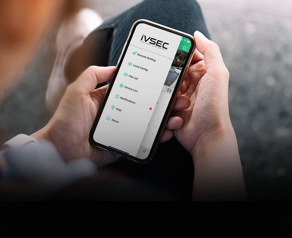IVSEC app open on a phone