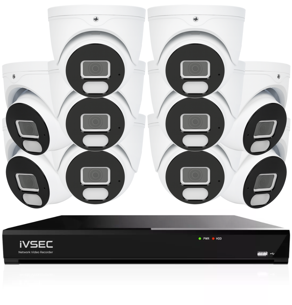 IVSEC IVK8L-82010D 4K CCTV Kit with Dome Cameras