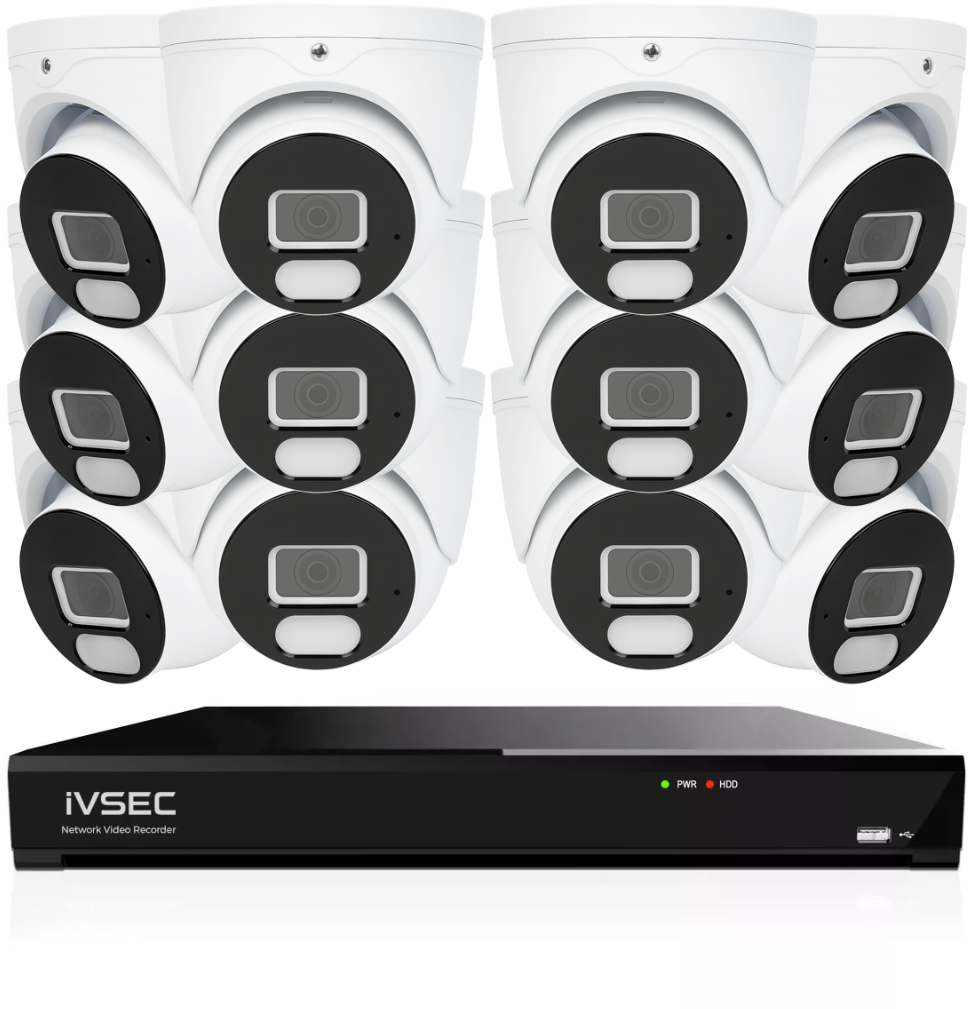 IVSEC IVK8L-82012D 4K CCTV Kit with Dome Cameras