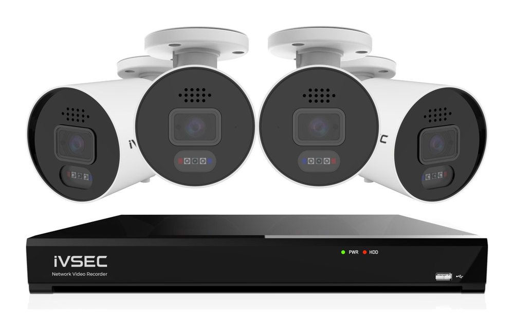IVSEC 880 kit: four 880B bullet cameras and an 8-channel NVR