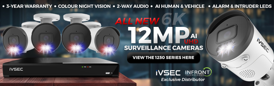 iVSEC All New 12MP 6K-UHD CCTV NVR Cameras