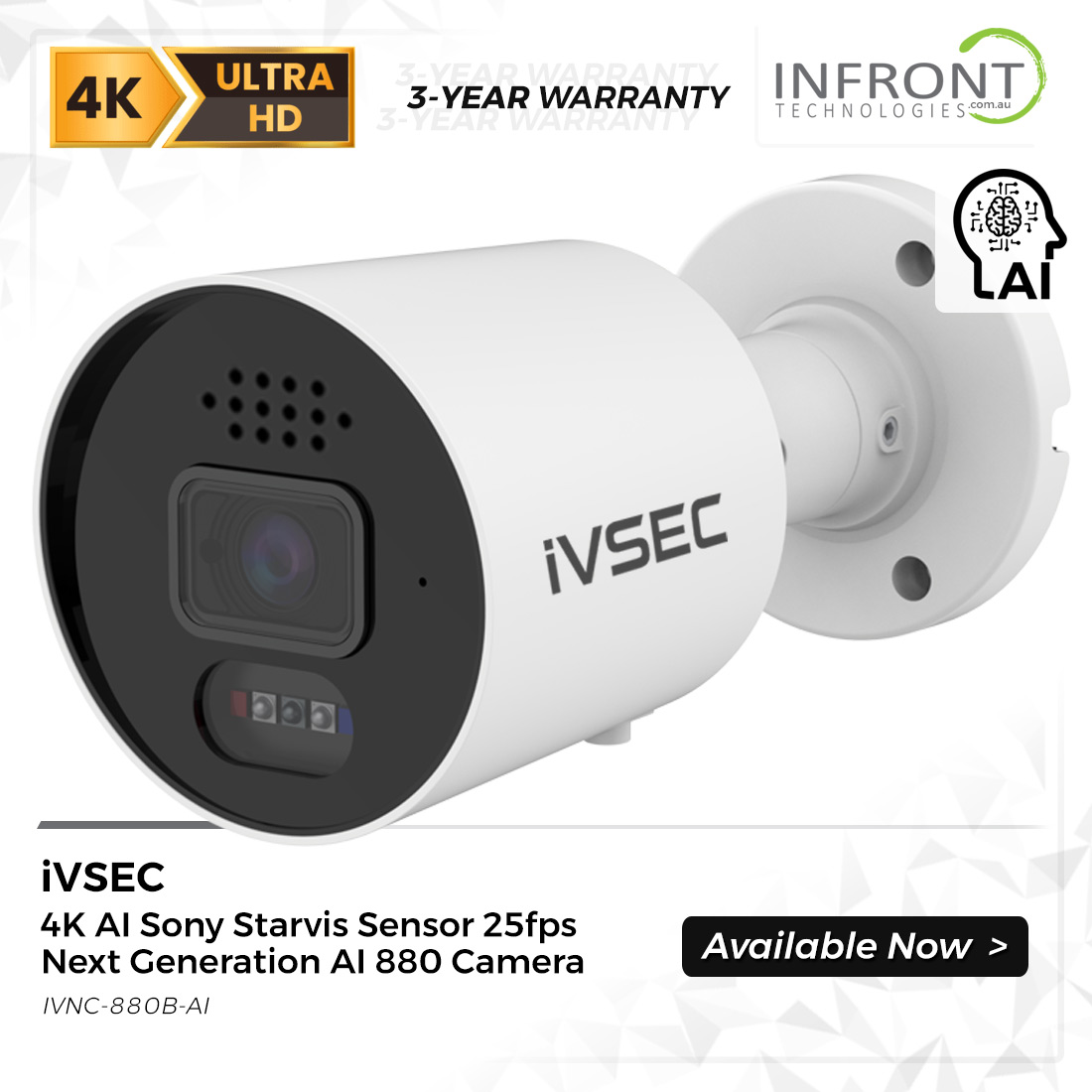 Next Generation AI Security IP Camera by iVSEC