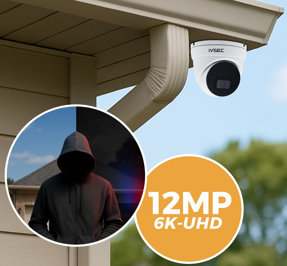 IVSEC NC340XB 12MP Turret Camera