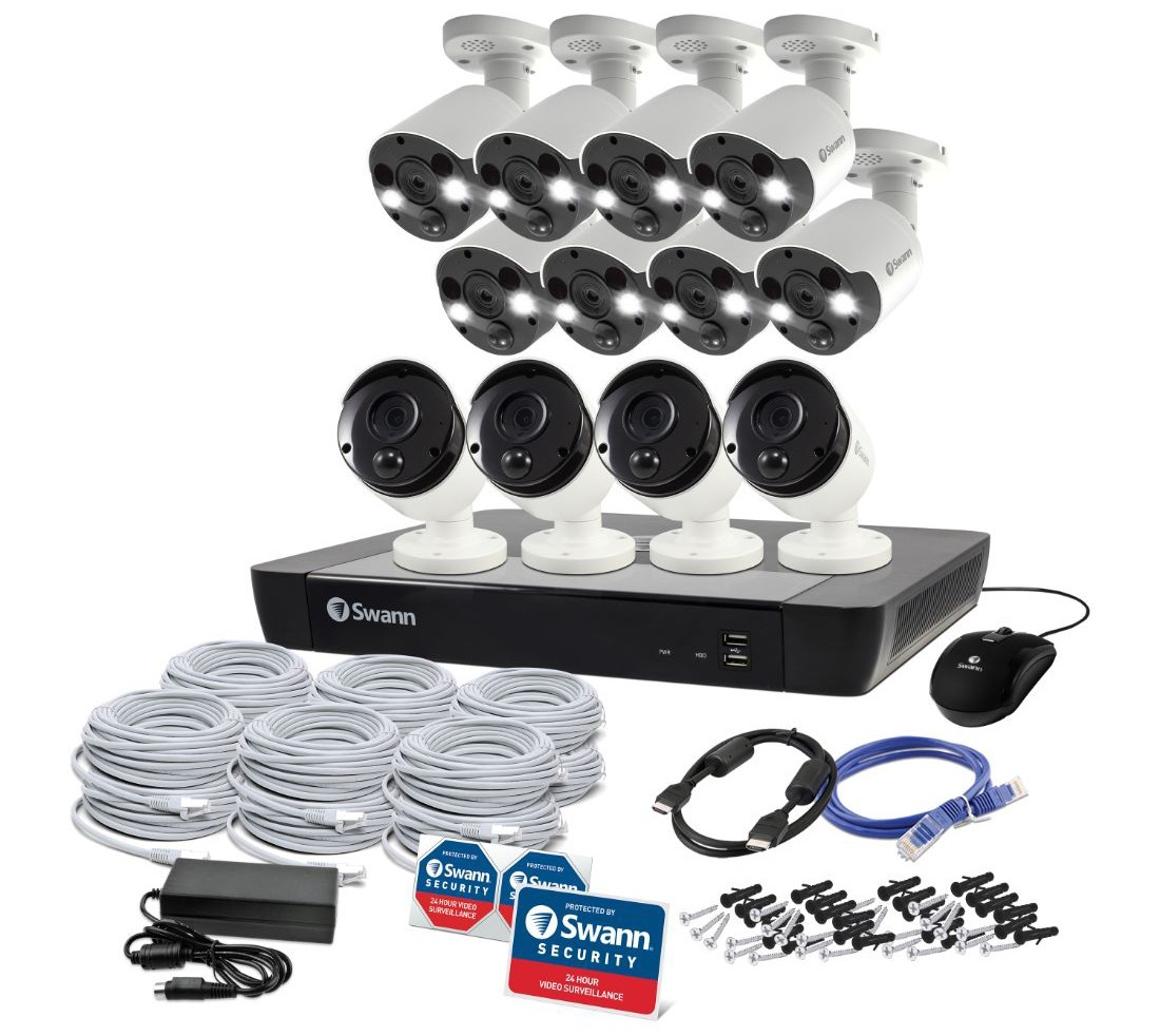 Smart Home Automation - Swann 12 Camera 16 Channel 4K Ultra HD NVR Security System