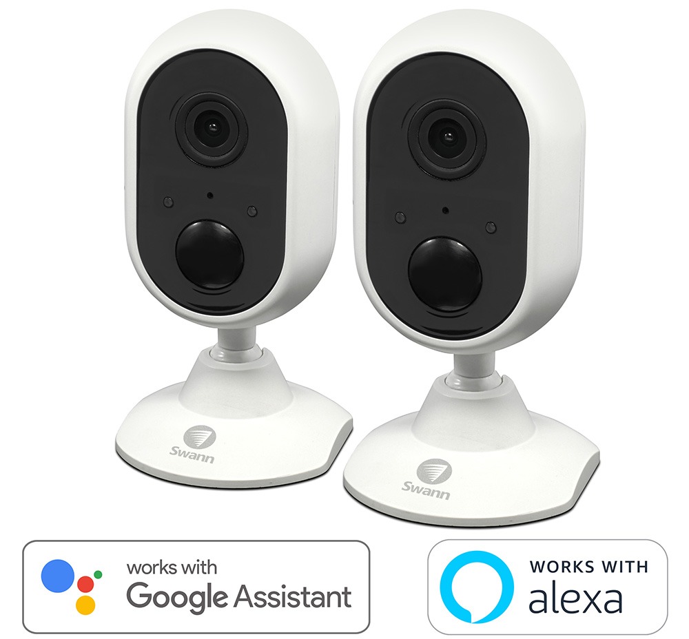 Smart Home Automation - 2 Indoor Wireless Motion Cameras