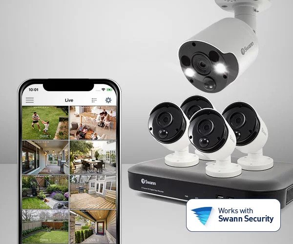 Smart Home Automation - Wireless Heat and Motion Swann Camera