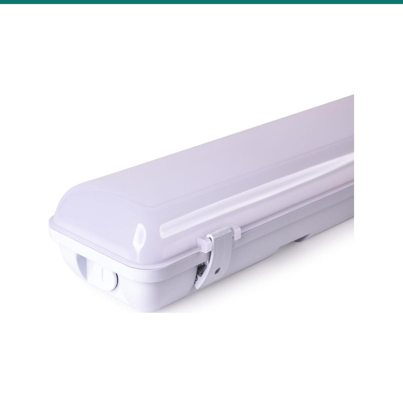 Rapid LED HAWK weatherproof batten end detail with clip and cable entry