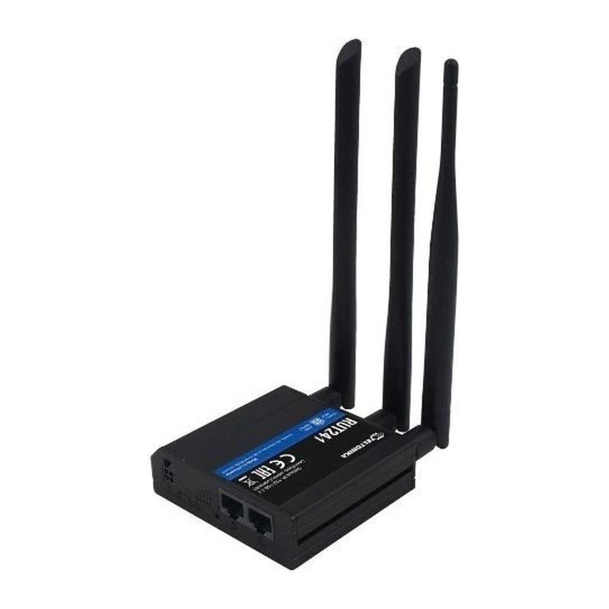 Teltonika RUT241 industrial 4G LTE router with antennas