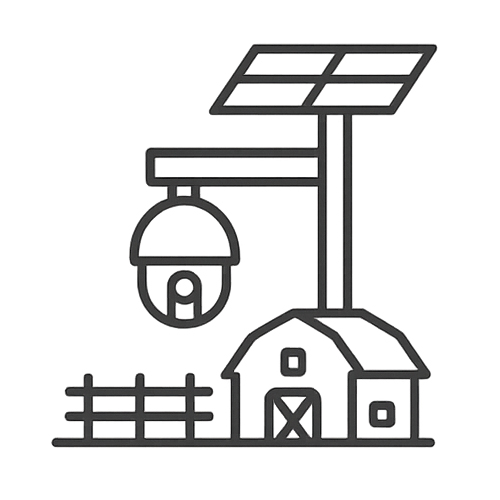 Solar security camera - remote property