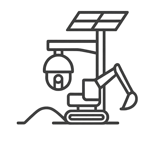 contruction building sites solar security cameras