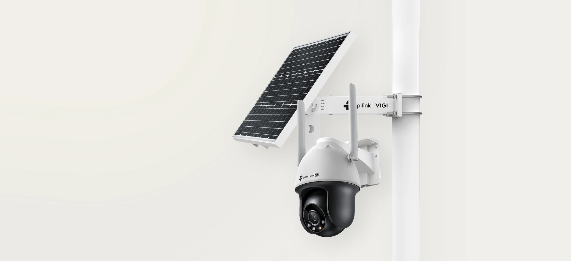 TP-Link VIGI C540-4G camera with SP6020 60W solar power system