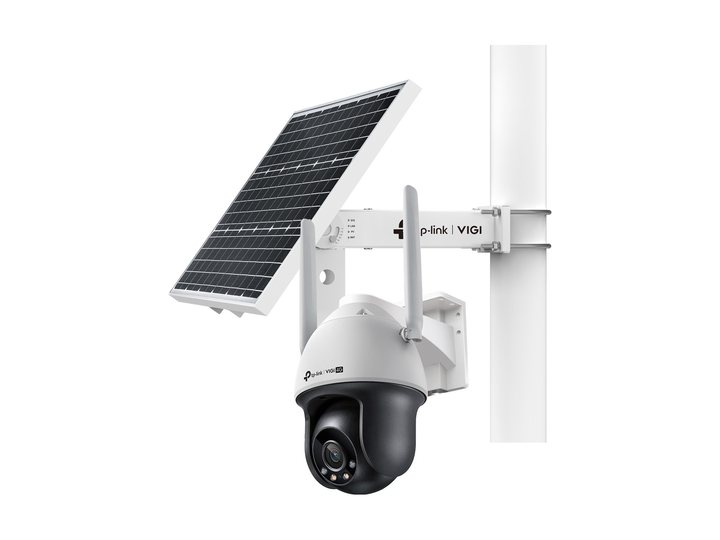 TP-Link VIGI C540-4G camera with the VIGI-SP6020 solar power system