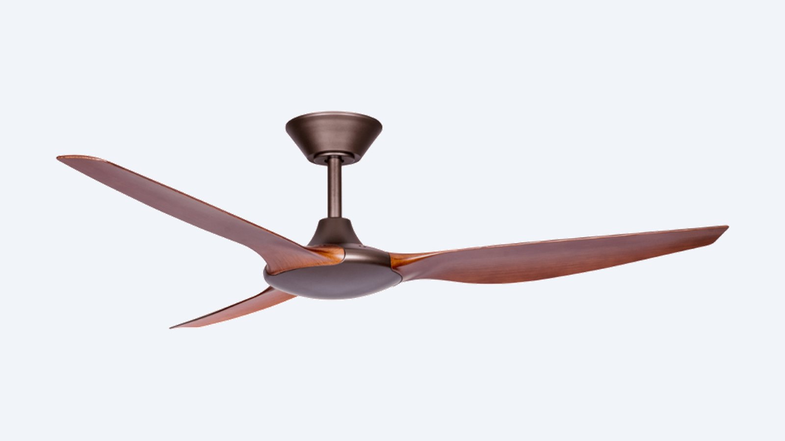 ThreeSixty Delta 56" (142cm) DC Ceiling Fan, oil-rubbed bronze motor with Koa blades