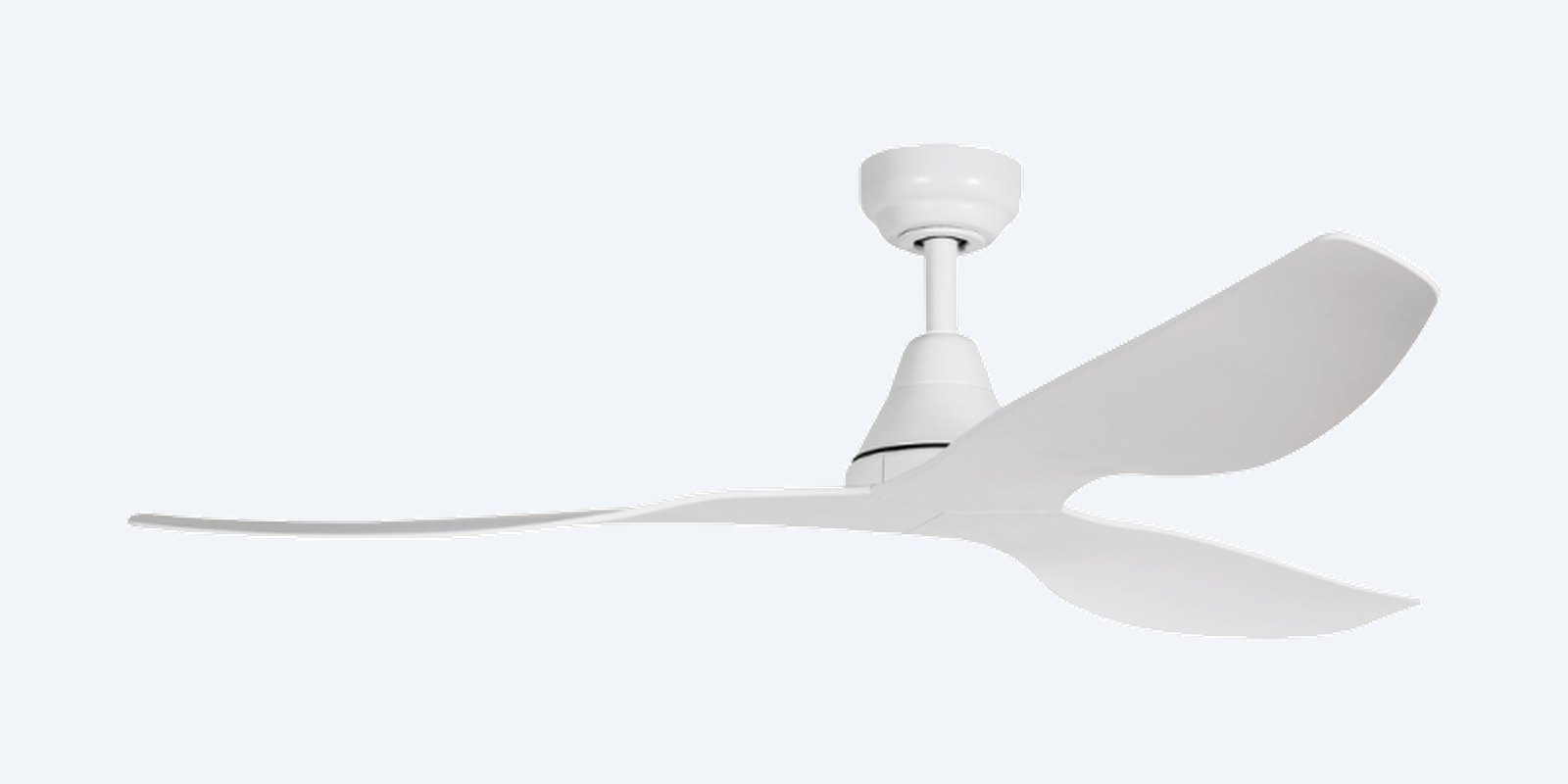 ThreeSixty Simplicity DC 52" matte white, angled view