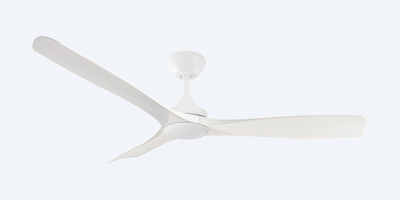 ThreeSixty Spitfire DC 52" with matte white motor and white wash blades