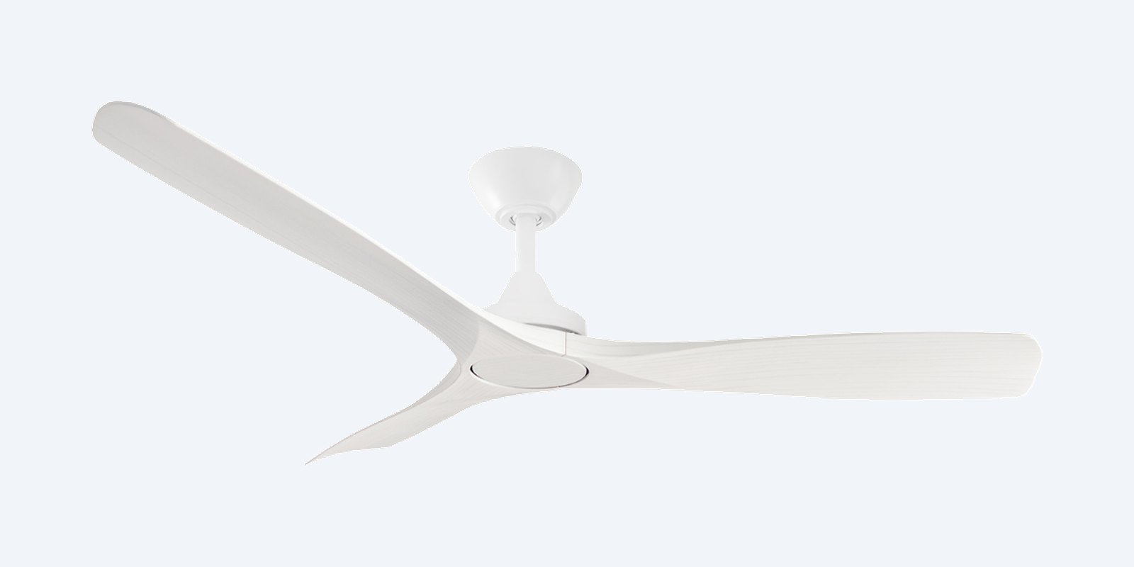 ThreeSixty Spitfire DC 52" with matte white motor and white wash blades