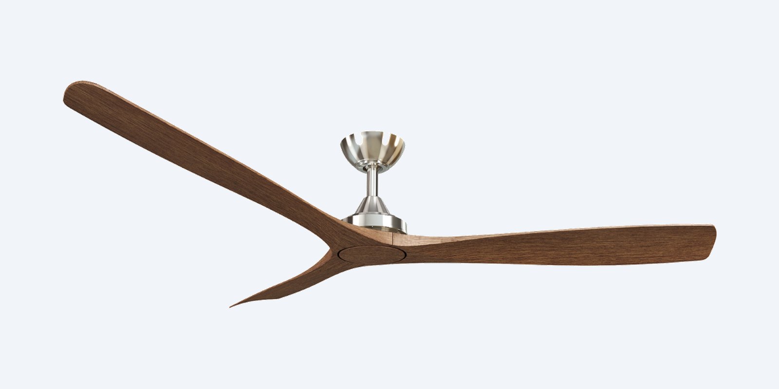 ThreeSixty Spitfire DC 60" with brushed nickel motor and Koa blades