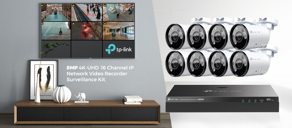 TP-Link VIGI 8MP 4K-UHD Camera Kit